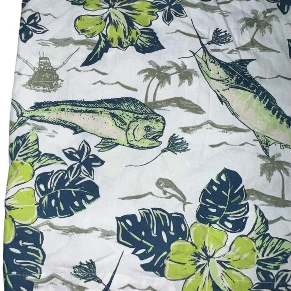 Fisherman Vacation Beachy Columbia PFG Trollers Best Sz L Shirt Swordfish Mahi - Picture 7 of 12